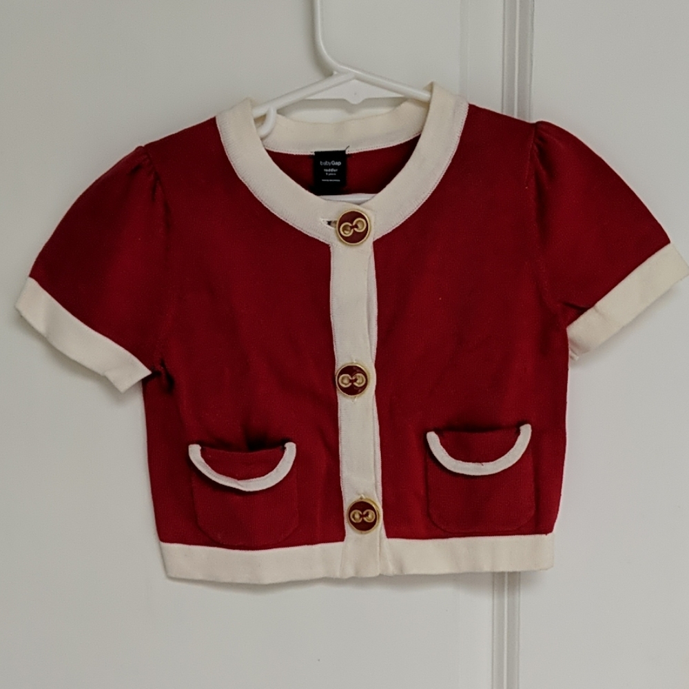 Baby Gap Red Cardigan